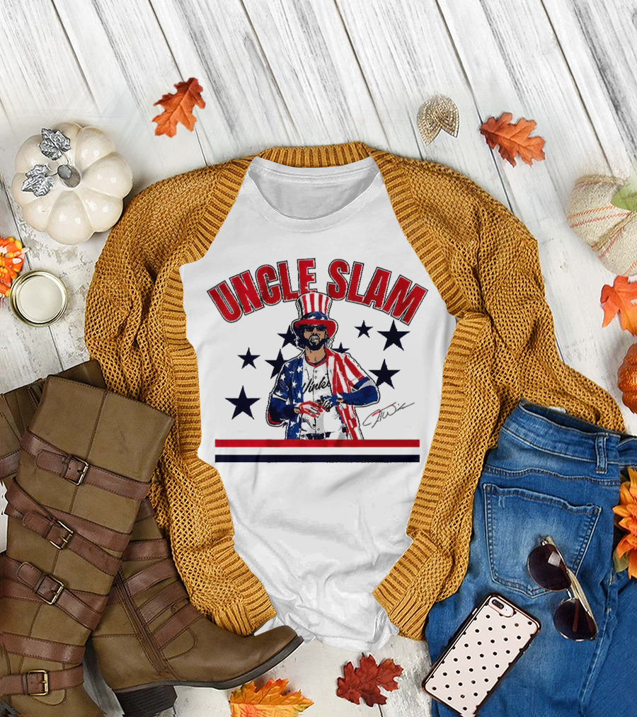 UNCLE SLAM Jesse Winker Signature Patriotic T-Shirt