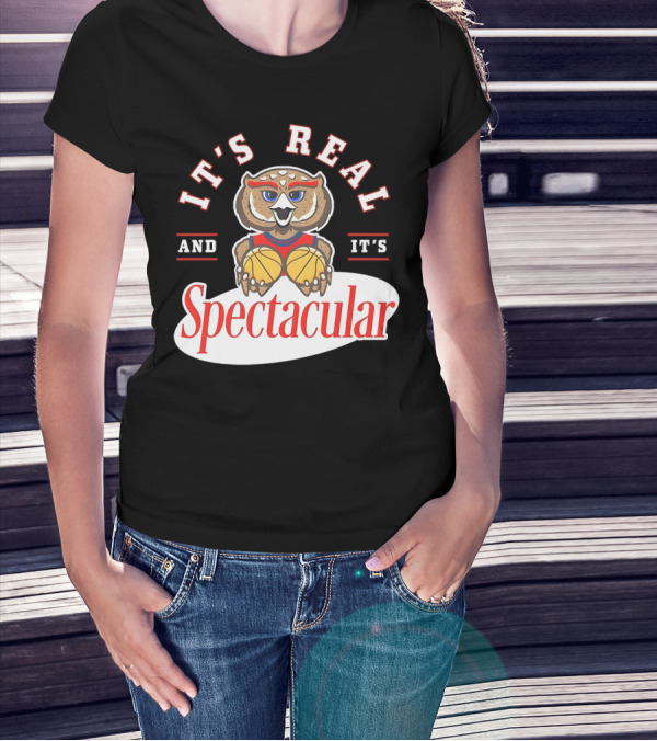 It's Real And It's Spectacular Florida Atlantic Owls Mascot T-Shirt
