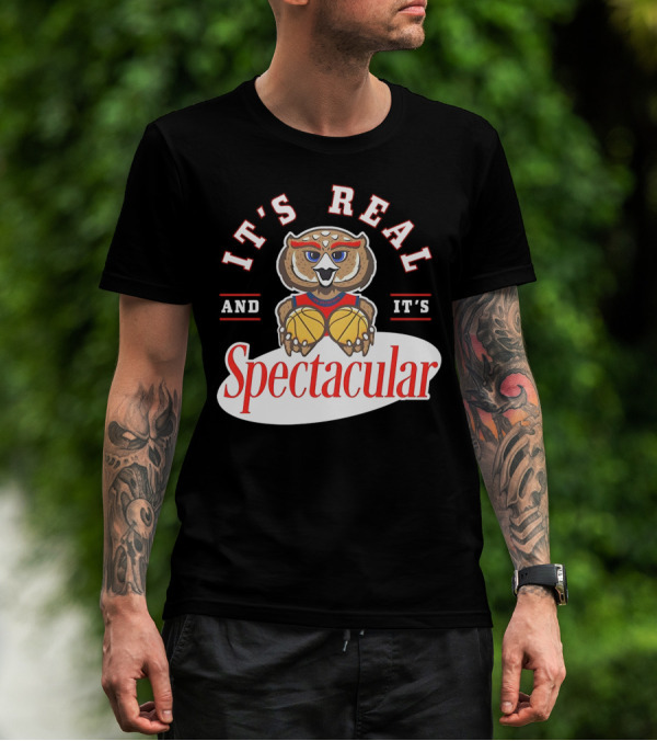 It's Real And It's Spectacular Florida Atlantic Owls Mascot T-Shirt