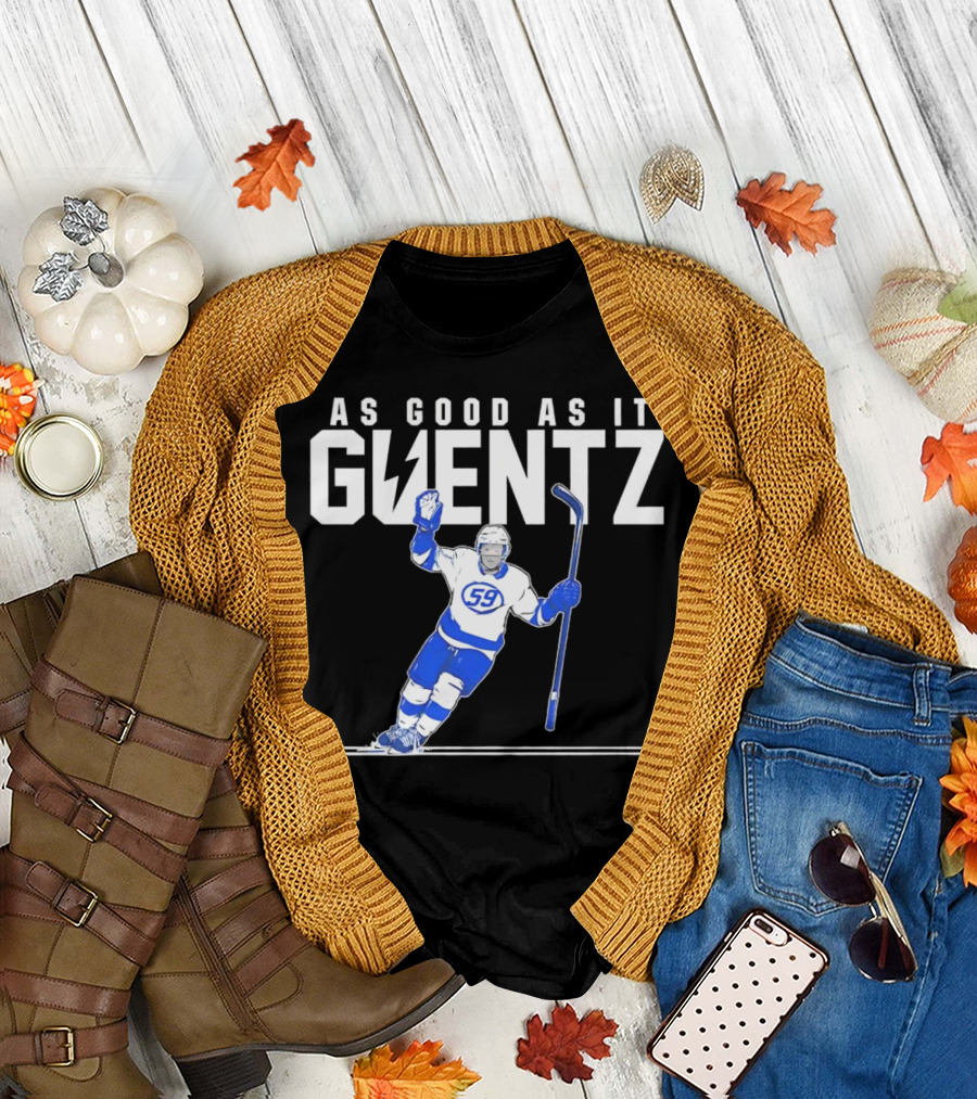 As Good As It Guentz 59 Tampa Bay Lightning Jake Guentzel Hockey Player T-Shirt
