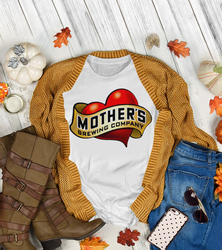 Mother's Brewing Company Heart Red Emblem T-Shirt