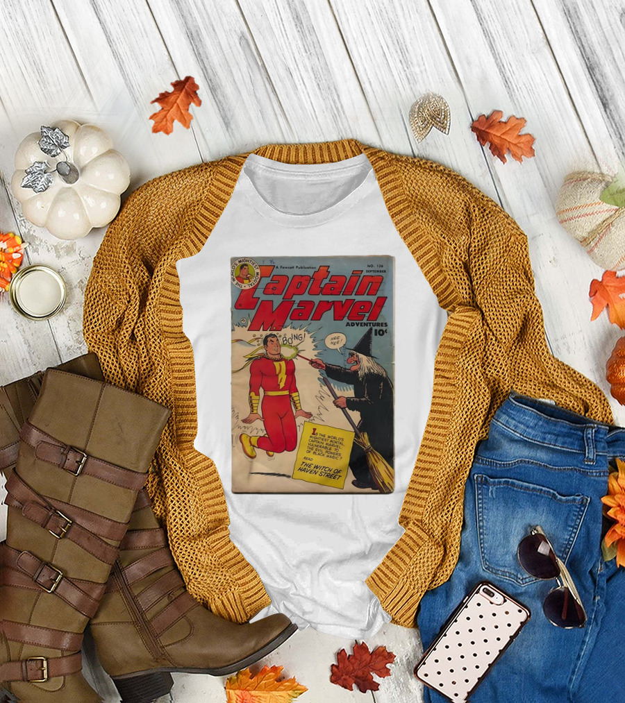 The World's Mightiest Mortal Captain Marvel Adventures No. 136 September The Witch of Haven Street T-Shirt