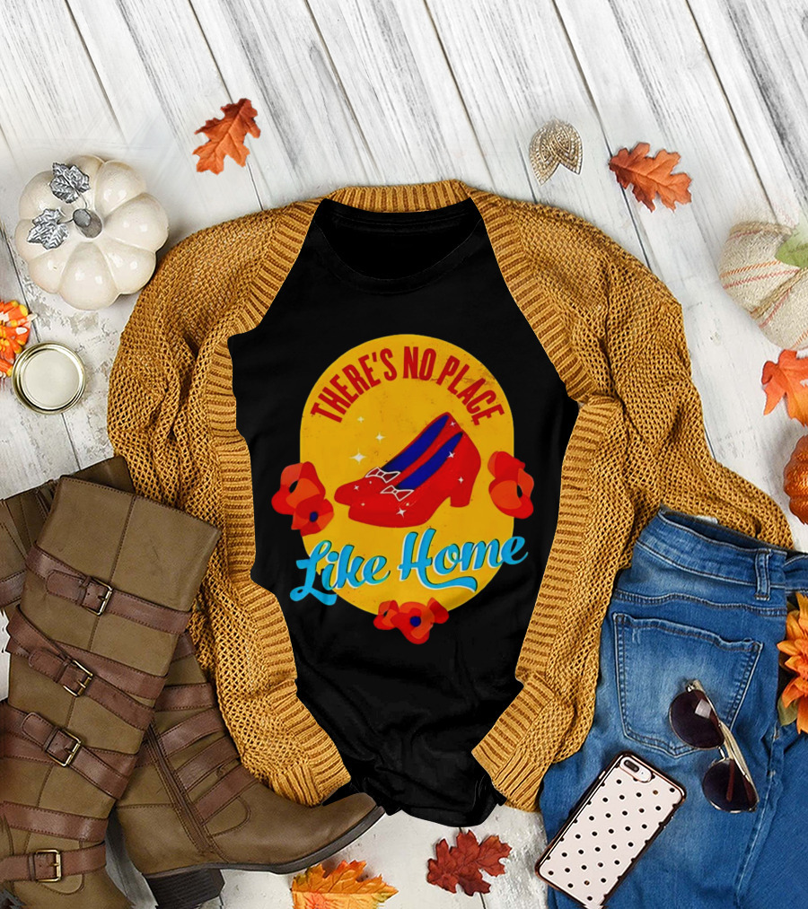There's No Place Like Home Red Shoes Vintage T-Shirt