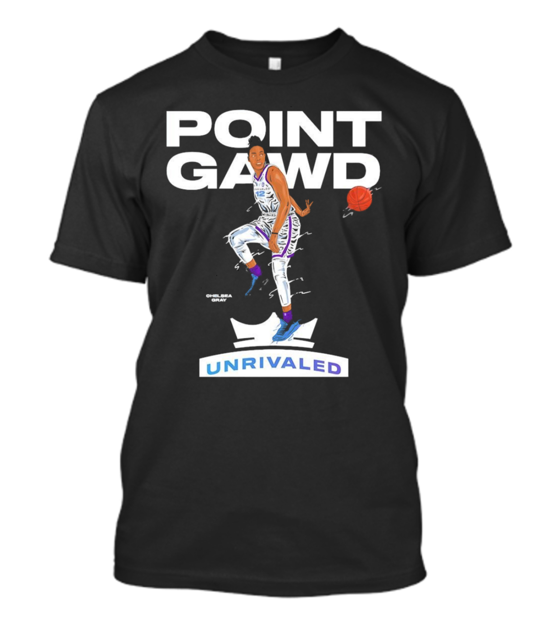 Chelsea Gray Point Gawd Unrivaled Basketball T-Shirt