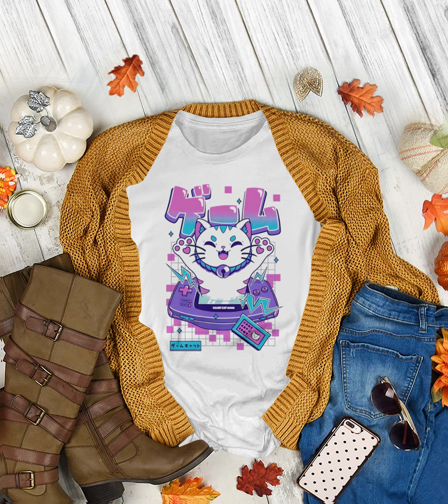 Game Cat Advance Yuri Santos Pereira ゲームキャット T-Shirt