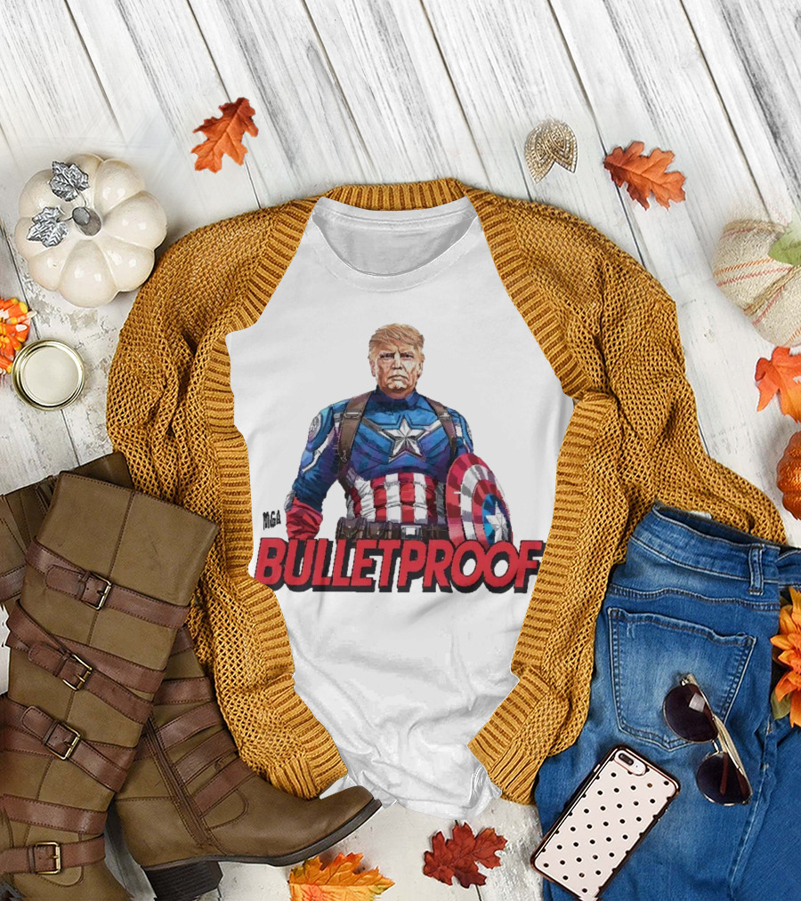 Bulletproof Captain America Trump T-Shirt