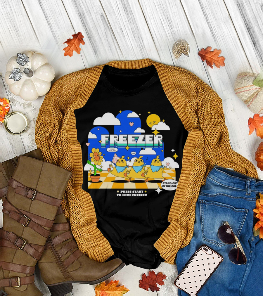 Press Start to Love Freezer Stand Out in the Cold 본체의 차가운 감성 T-Shirt