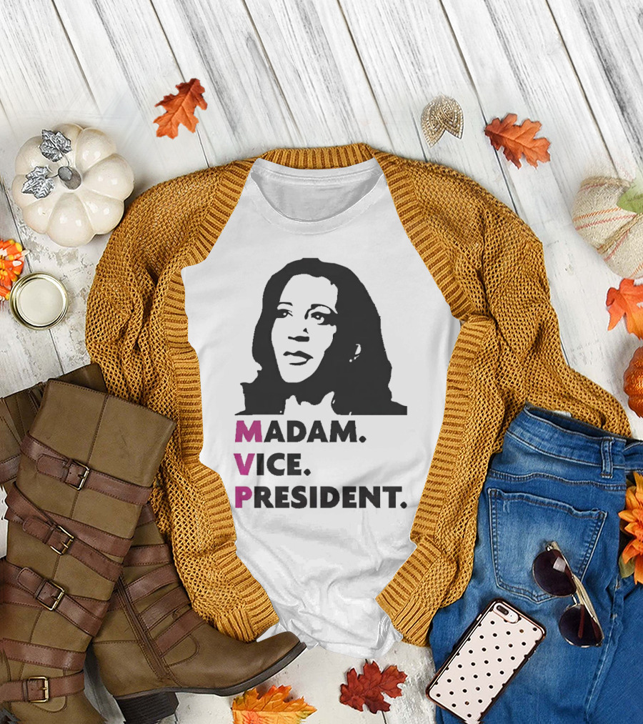 MVP Madam Vice President Kamala Harris Black T-Shirt
