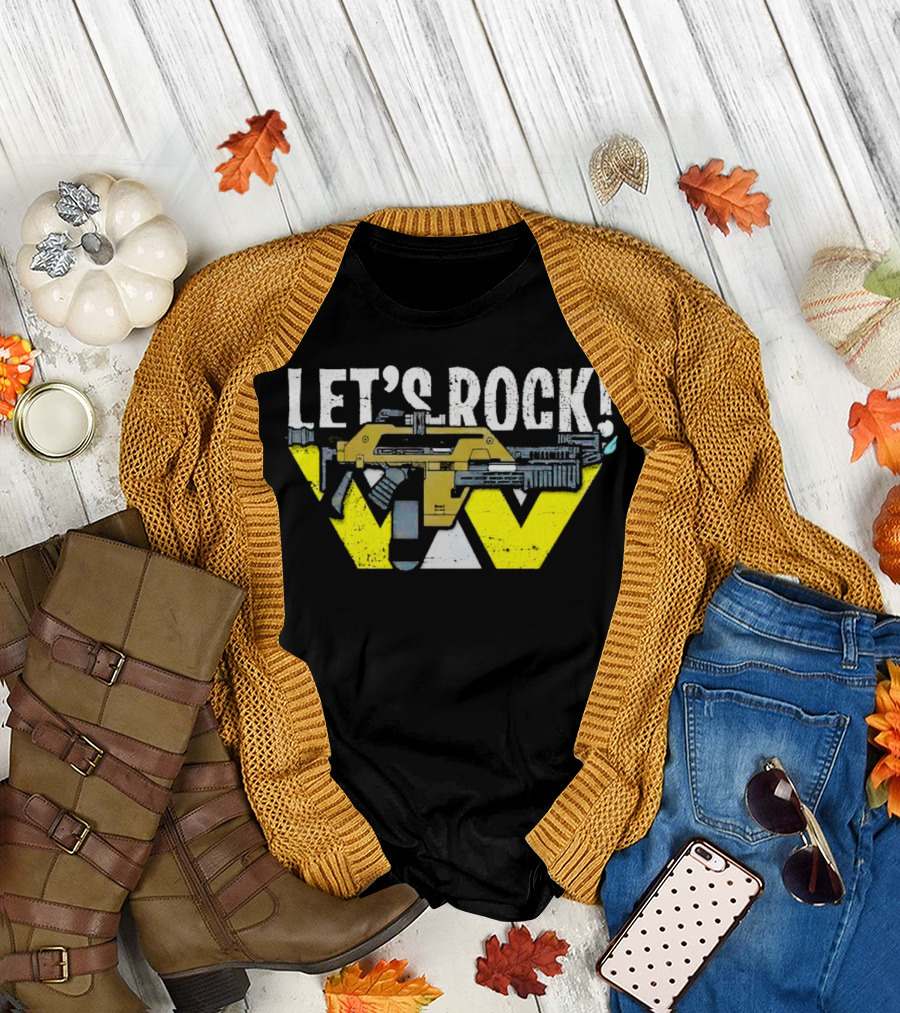 LET'S ROCK Aliens Weyland Yutani Pulse Rifle T-Shirt