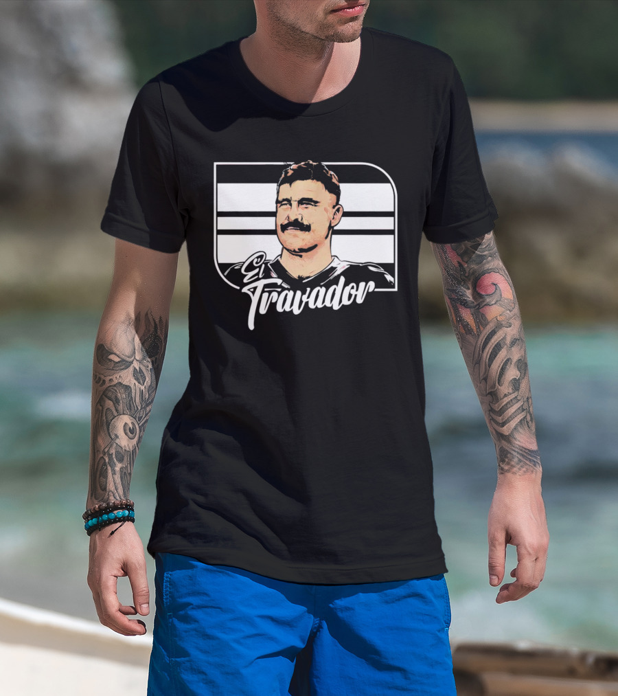 Travis Kelce El Travador NFL Football Player Caricature T-Shirt