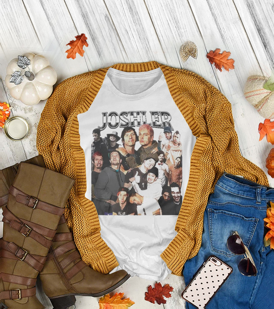 Joshler Collage of Band Members and Group Poses T-Shirt
