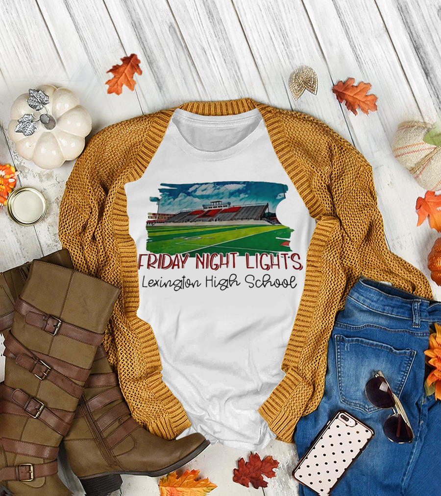 Friday Night Lights Lexington High School Football Stadium T-Shirt