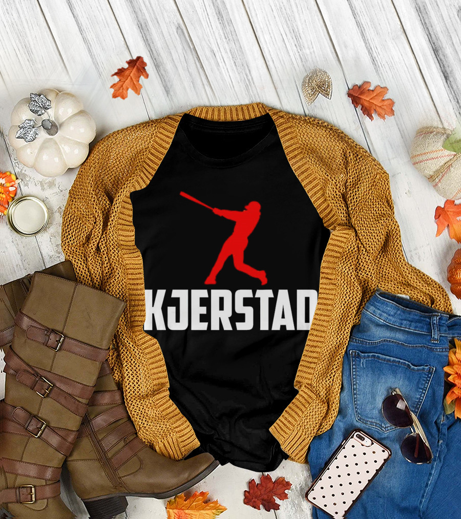 Kjerstad Baseball Player Silhouette Baltimore Orioles T-Shirt