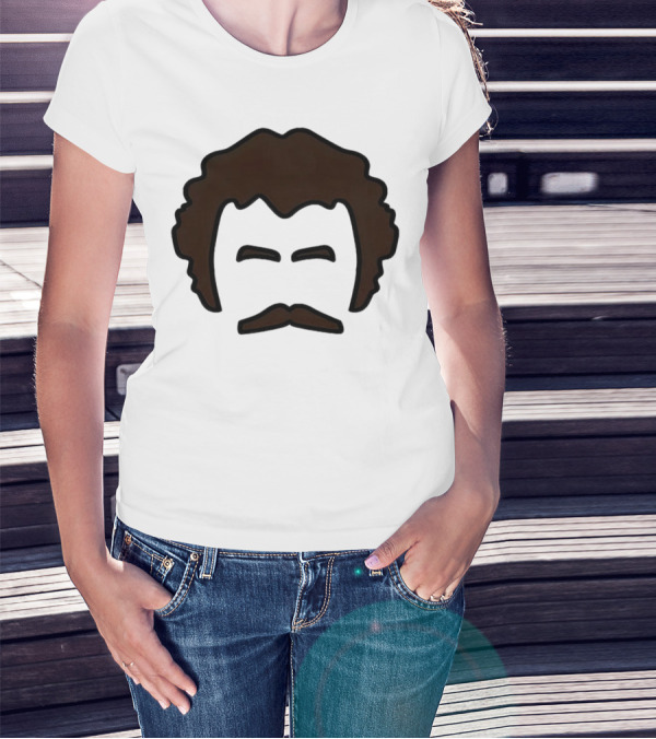 John Oates Mustache Hair T-Shirt