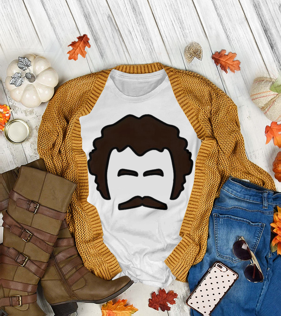 John Oates Mustache Hair T-Shirt