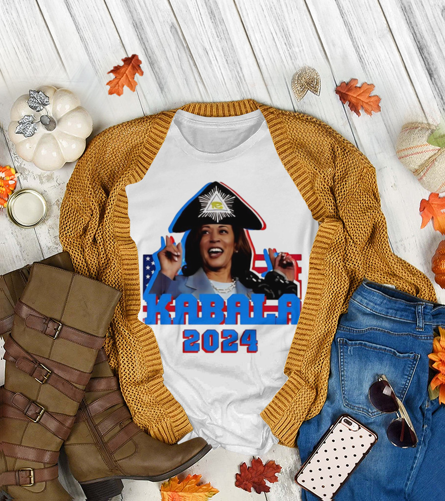 Kabala 2024 Aarashidart Illuminati Eyepatch Patriot T-Shirt