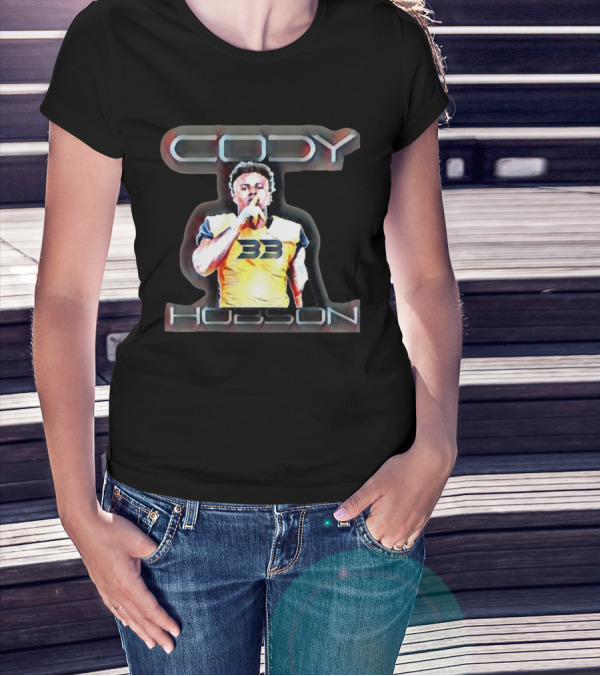 Cody Hobson 33 Merrimack Warriors Football T-Shirt