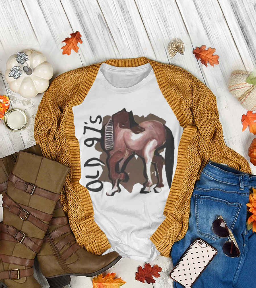 Old 97’s Abstract Horse Painting American Primitive T-Shirt