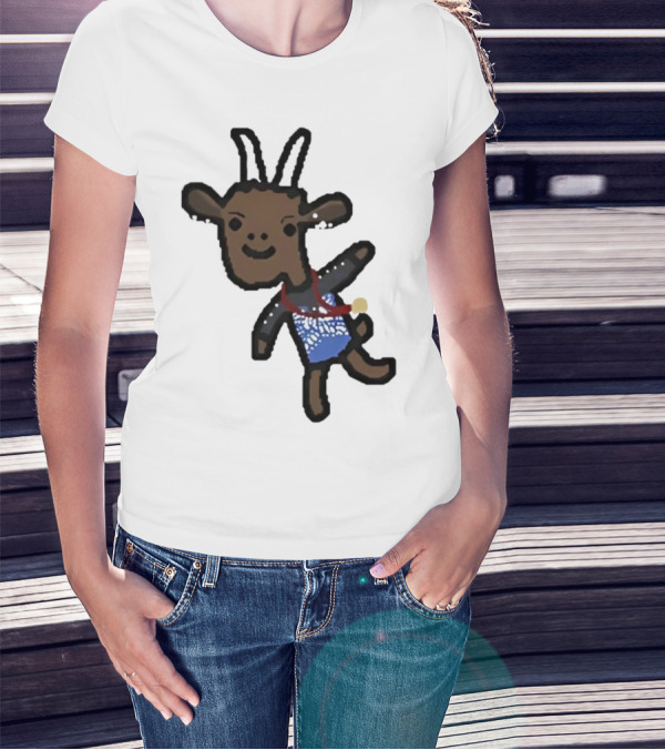 Goat Wearing Medal Inspired By Gymnastics Champion T-Shirt