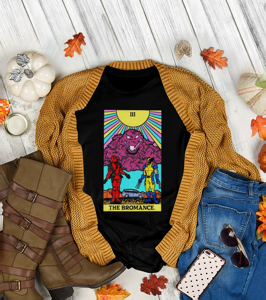 III The Bromance Tarot Deadpool Wolverine Comic T-Shirt