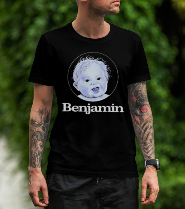 Garrett Watts Baby Benjamin Funny Sketch Drawing T-Shirt