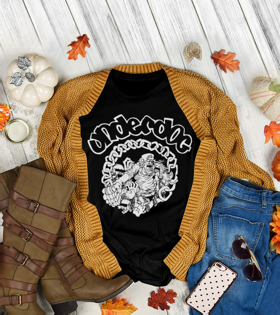Underdog Graphic With Chains And Characters T-Shirt