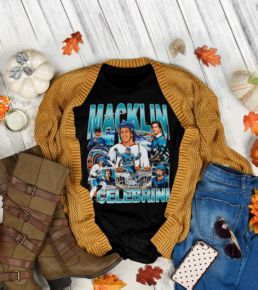 Macklin Celebrini San Jose Sharks 2024 Draft Prospect Hockey Star T-Shirt