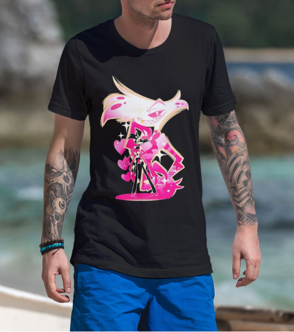 Angel Dust And Alastor Design Hazbin Hotel Series T-Shirt