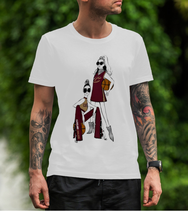 Cleveland Cavaliers G-III 4Her Basketball Girls Fitted Fashion T-Shirt