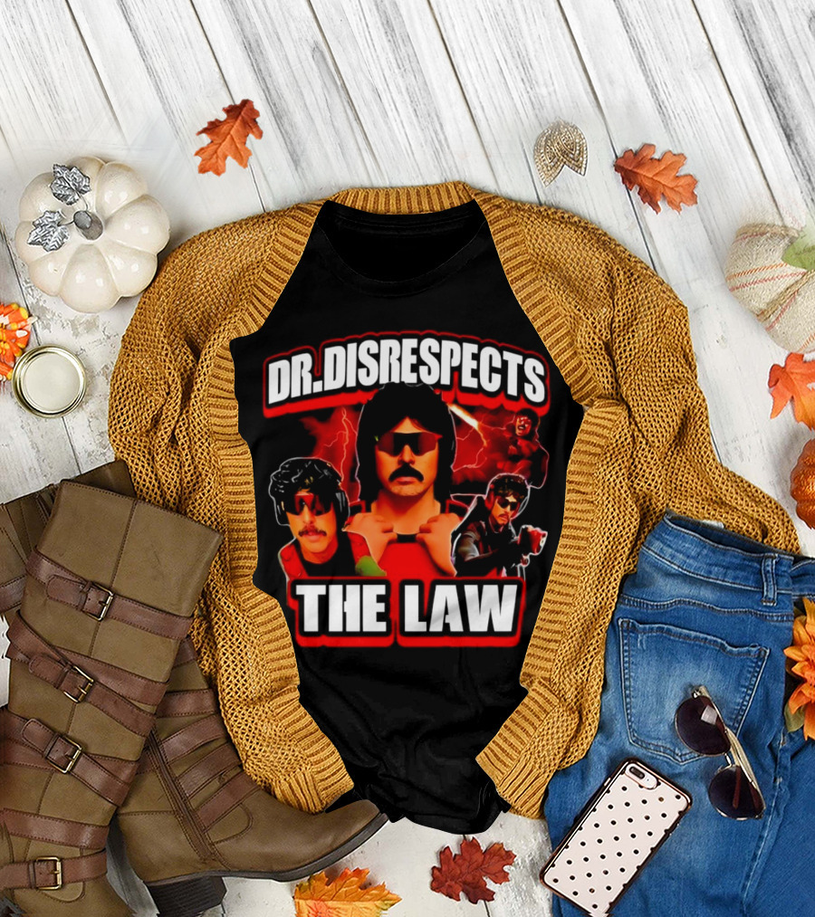 Dr Disrespects The Law Gamer Lightning Action T-Shirt