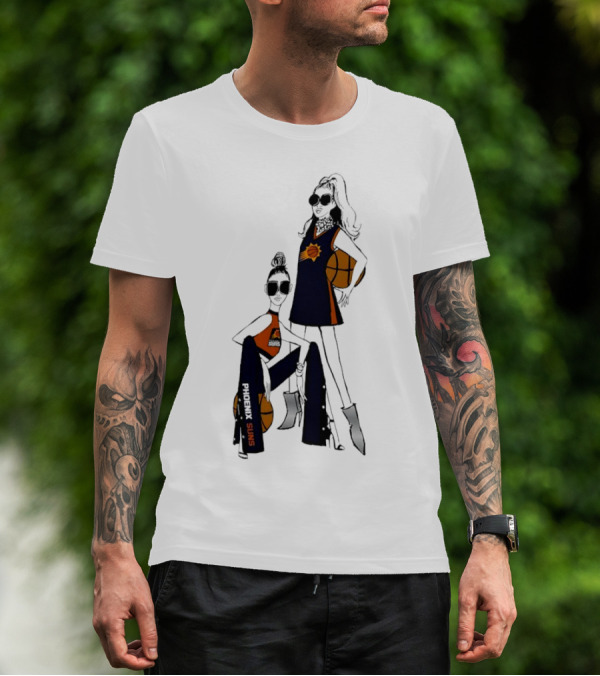 Phoenix Suns G-III 4Her Basketball Girls Fitted Fashion T-Shirt