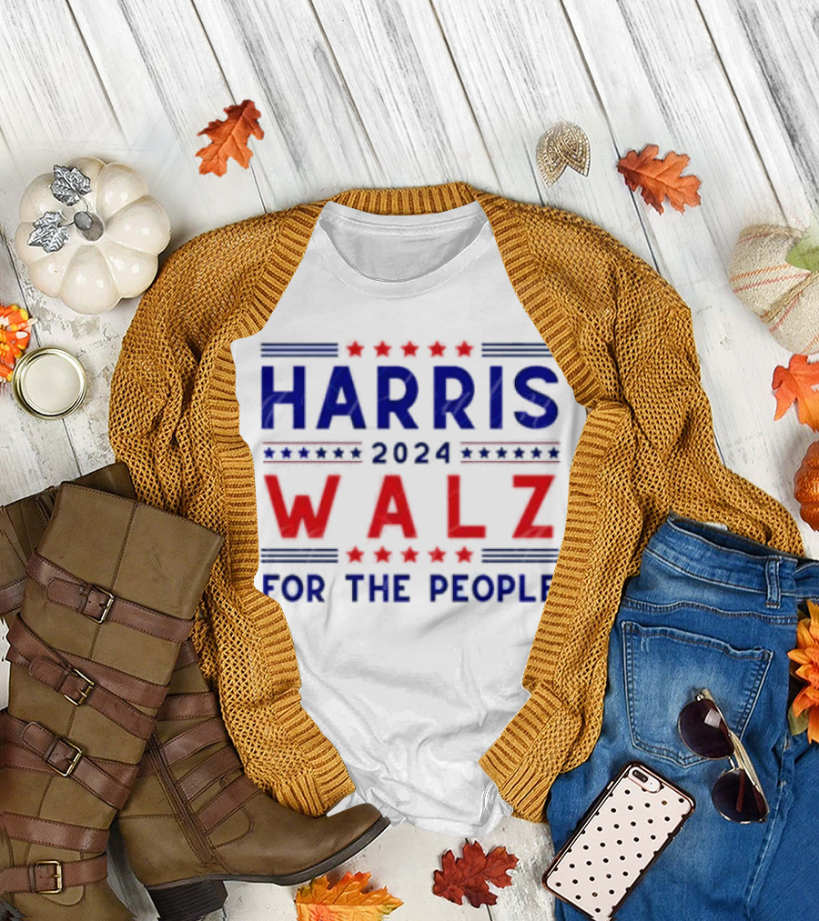 Harris Walz 2024 For The People T-Shirt