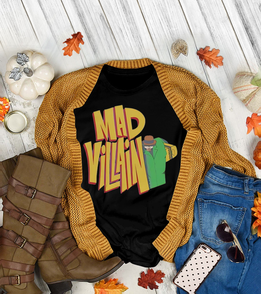 Mad Villain Lurk Mystery Figure in Green Trench Coat and Hat T-Shirt