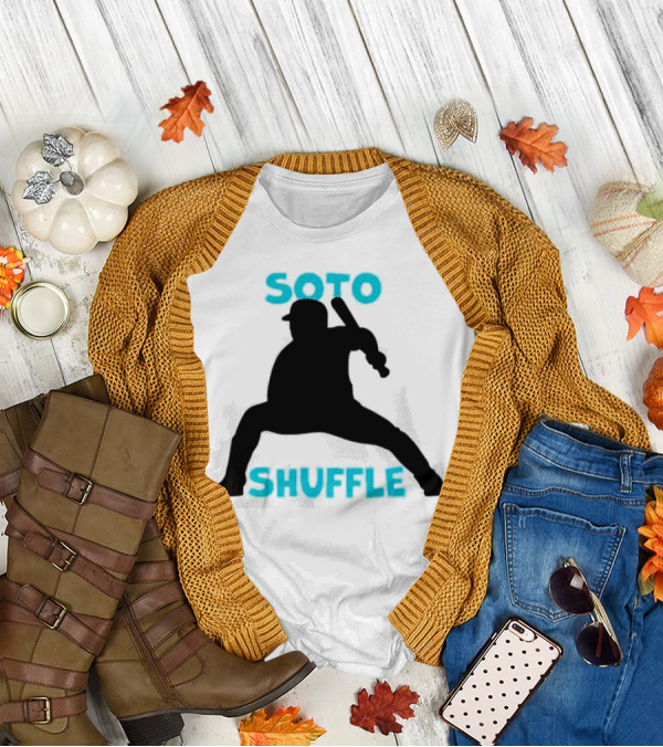 New York Yankees Soto Shuffle Silhouette Baseball Stance T-Shirt