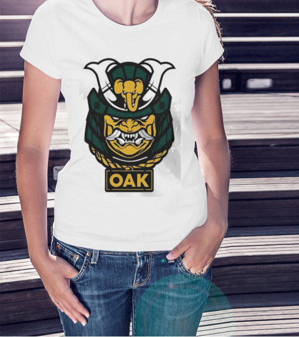 Oakland Athletics Samurai OAK Aggressive Mask T-Shirt