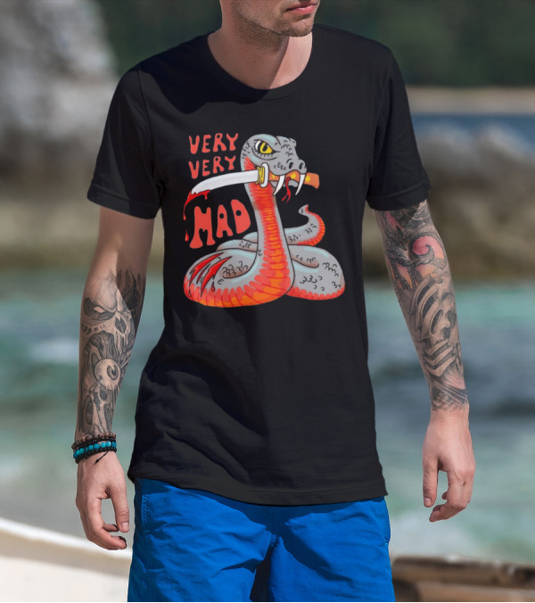 Very Very Mad Snake With Knife T-Shirt