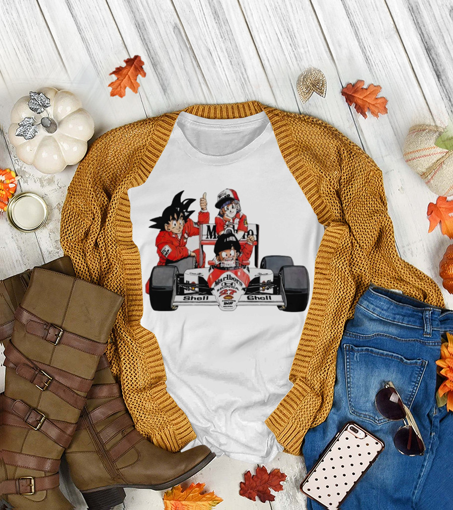 Dragon Ball Marlboro Shell 27 Racing Car Legends T-Shirt