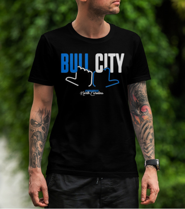 Durham North Carolina Bull City Hands T-Shirt