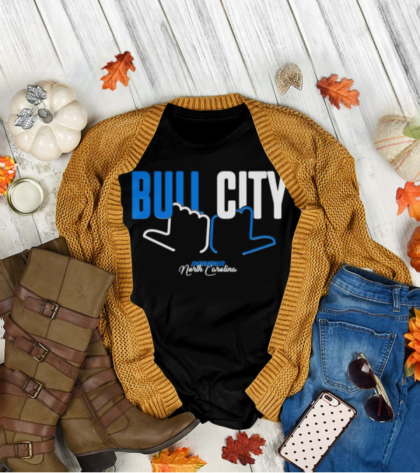 Durham North Carolina Bull City Hands T-Shirt