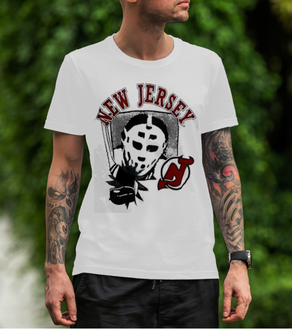 New Jersey Devils Retro Goalie Mask T-Shirt