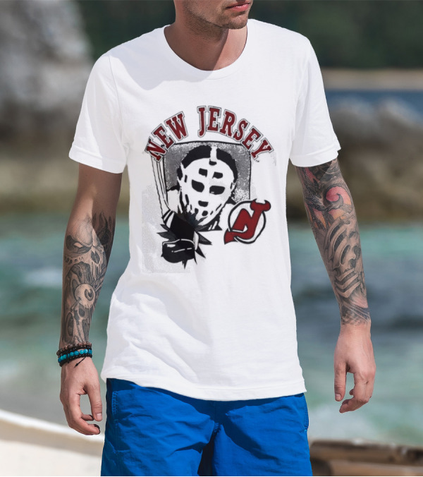 New Jersey Devils Retro Goalie Mask T-Shirt