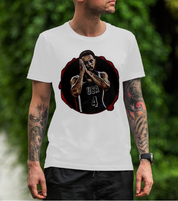 Stephen Curry Night Night USA Basketball Team Paris T-Shirt