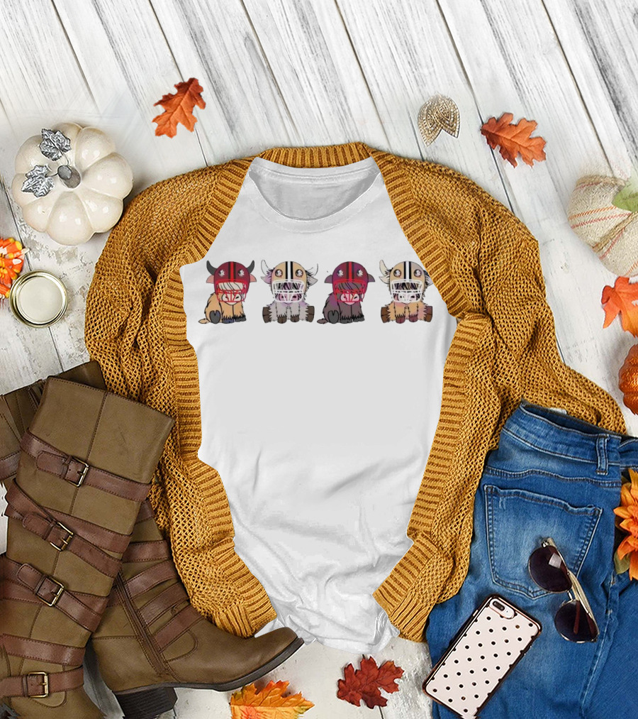 Cute Buffaloes Wearing Florida State Seminoles Helmets T-Shirt