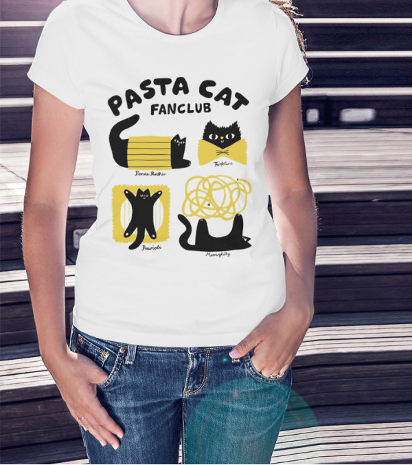 Pasta Cat Fanclub Penne Purrter ZitiFeline Pawrioli Meowgetty T-Shirt