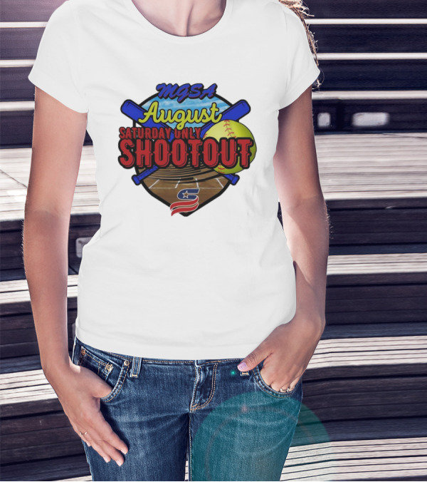 USSSA MGSA August Saturday Only Shootout 2024 Softball Event T-Shirt