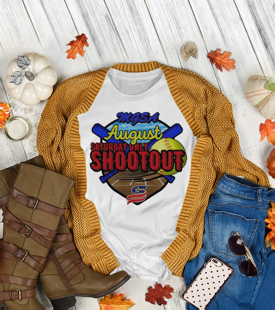USSSA MGSA August Saturday Only Shootout 2024 Softball Event T-Shirt