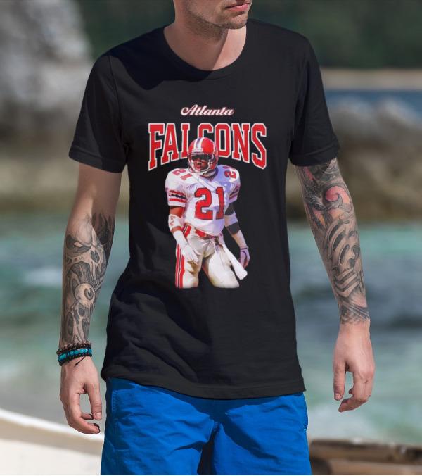 Atlanta Falcons Deion Sanders Retired Player 21 Sideline Legend T-Shirt