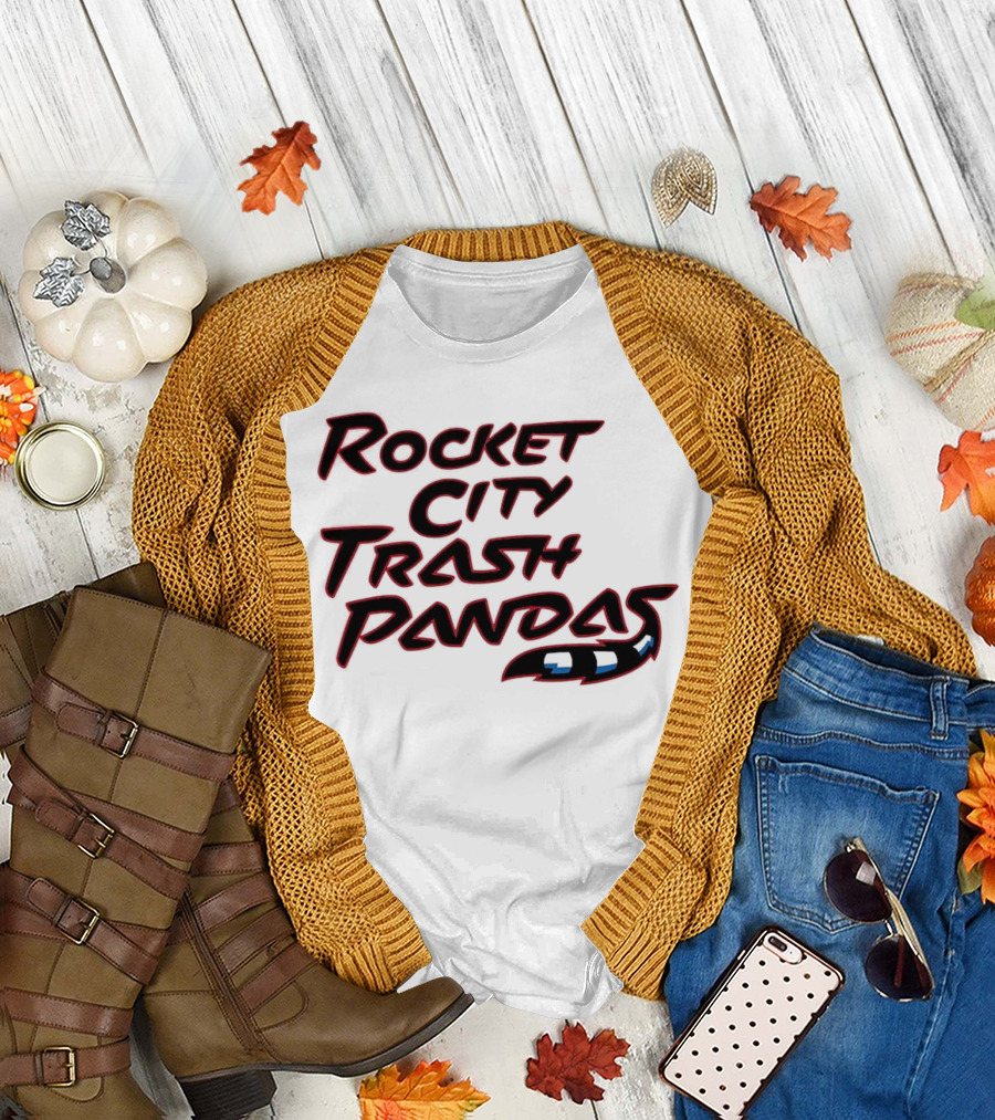 Rocket City Trash Pandas Black Tail T-Shirt