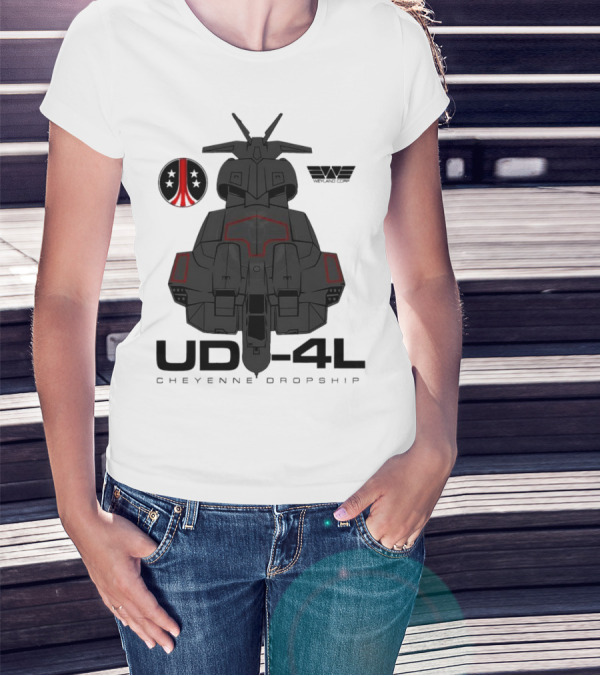 Alien UD-4L Cheyenne Dropship Weyland Yutani Corporation Badge T-Shirt