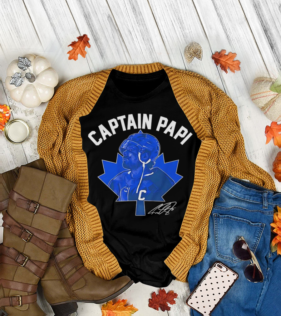 Captain Papi Auston Matthews Toronto Maple Leafs Signature T-Shirt